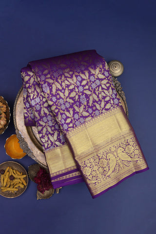 Kancheepuram Silk Purple Saree