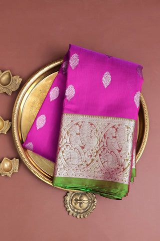 Venkatagiri Silk Pink Saree