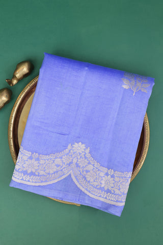 Matka Silk Blue Saree