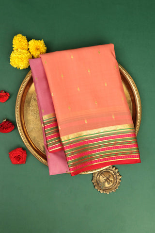 Mysore Crepe Multicolor Saree