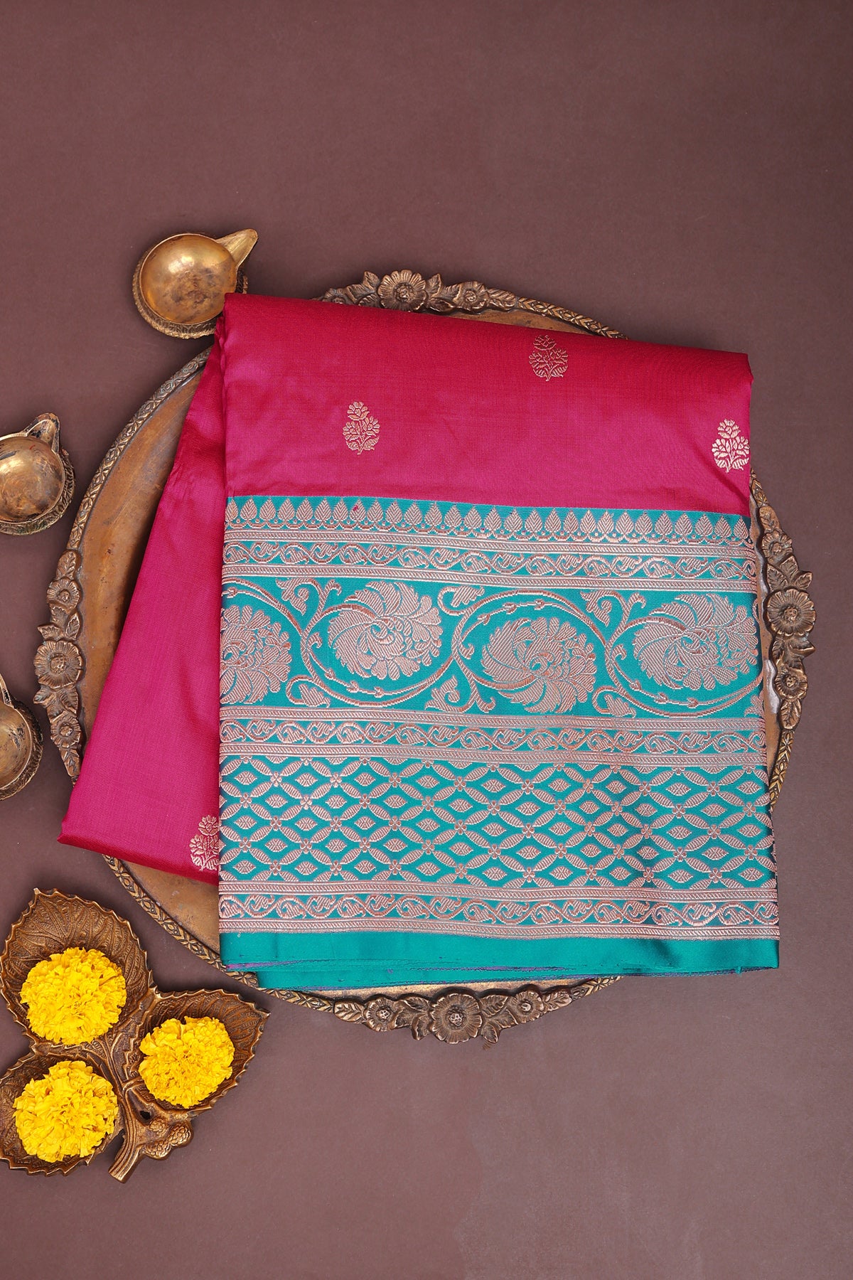 Banarasi Silk Pink Saree