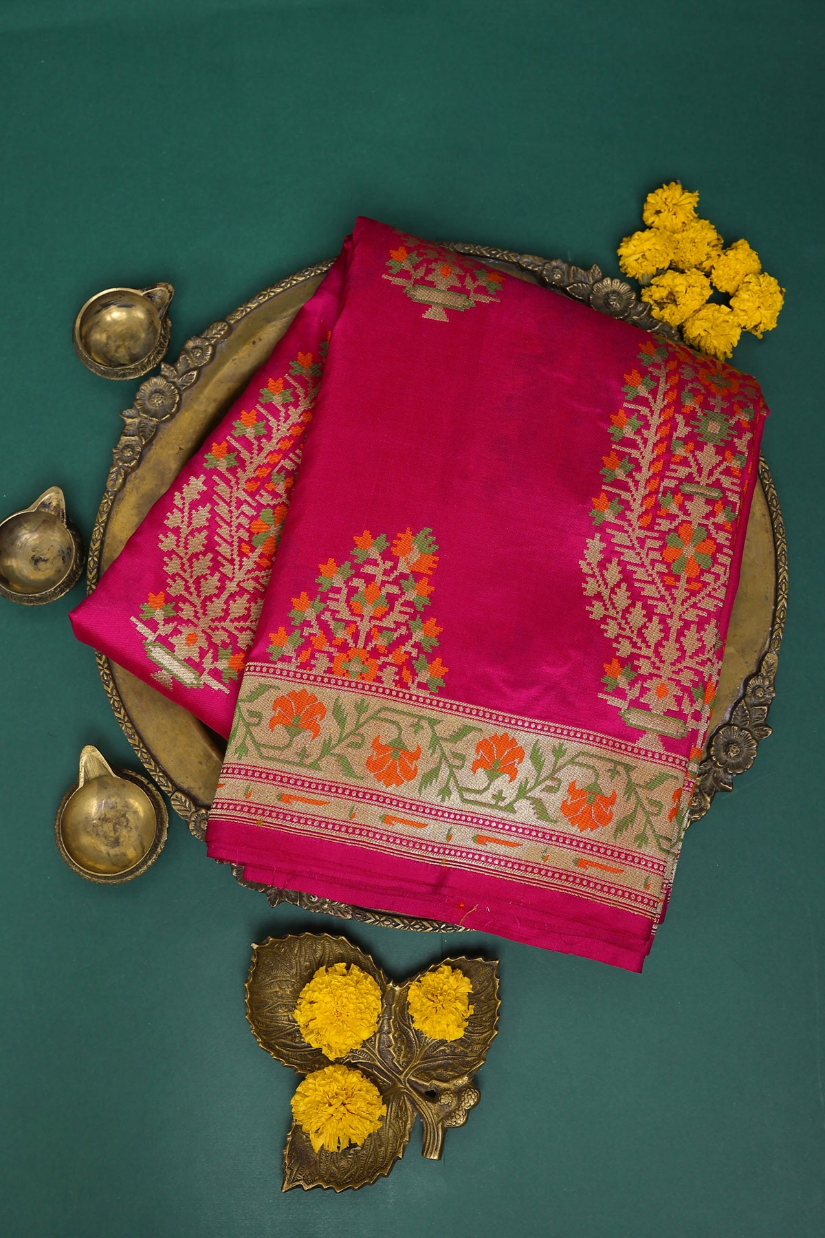 Banarasi Silk Pink Saree