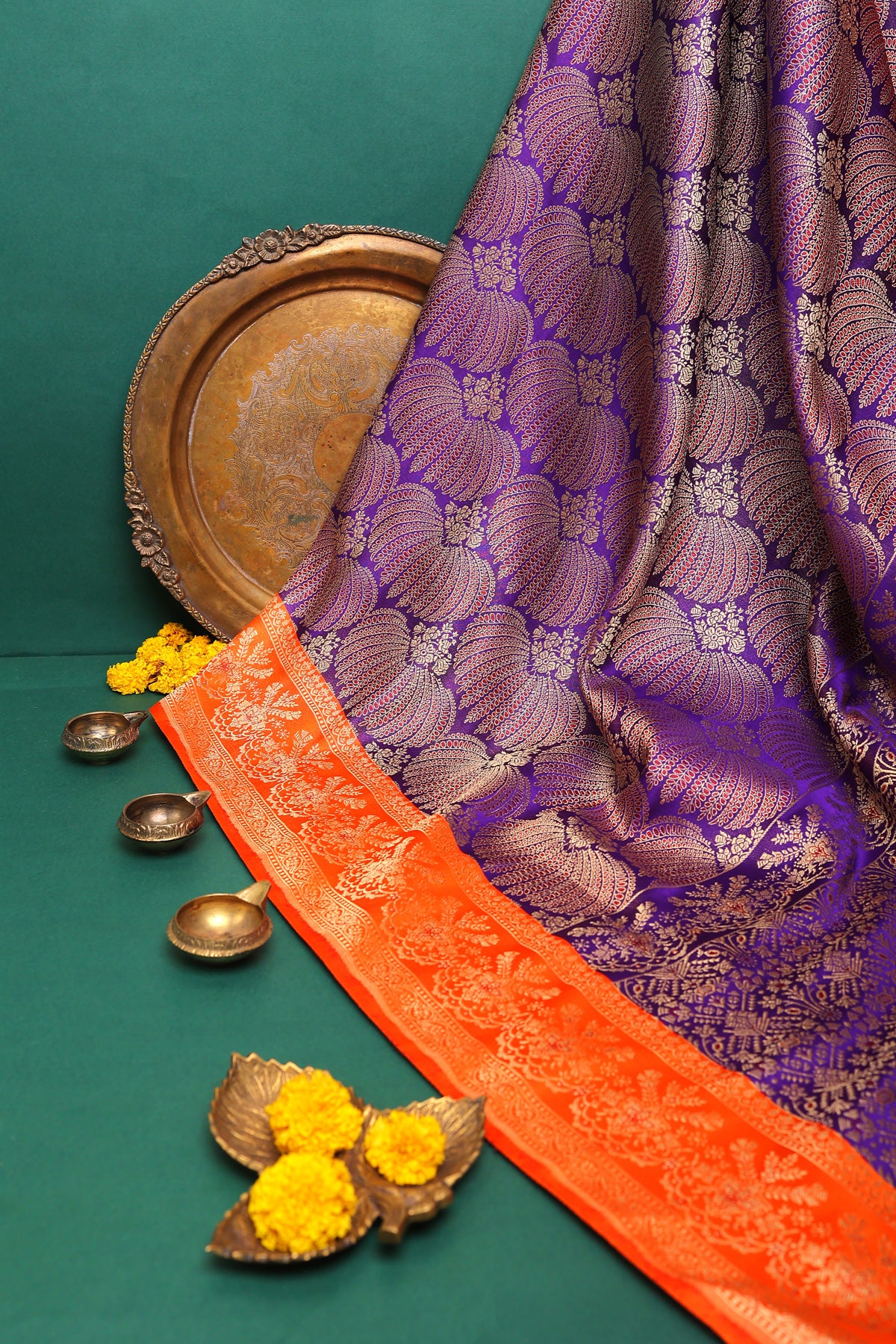 Banarasi Silk Royal Blue Saree