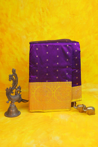 Banarasi Silk Violet Saree