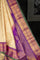 Gadwal Silk Checks And Buttis Cream Saree