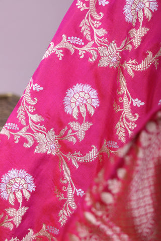 Banarasi Silk Pink Saree