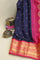 Gadwal Silk Navy Blue Saree