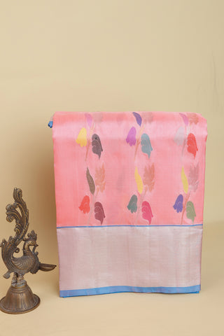 Venkatagiri Silk Baby Pink Saree