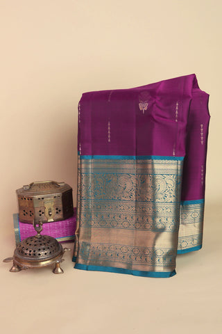 Coimbatore Soft Silk Purple Saree