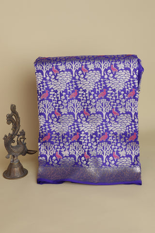 Banarasi Silk Royal Blue Saree