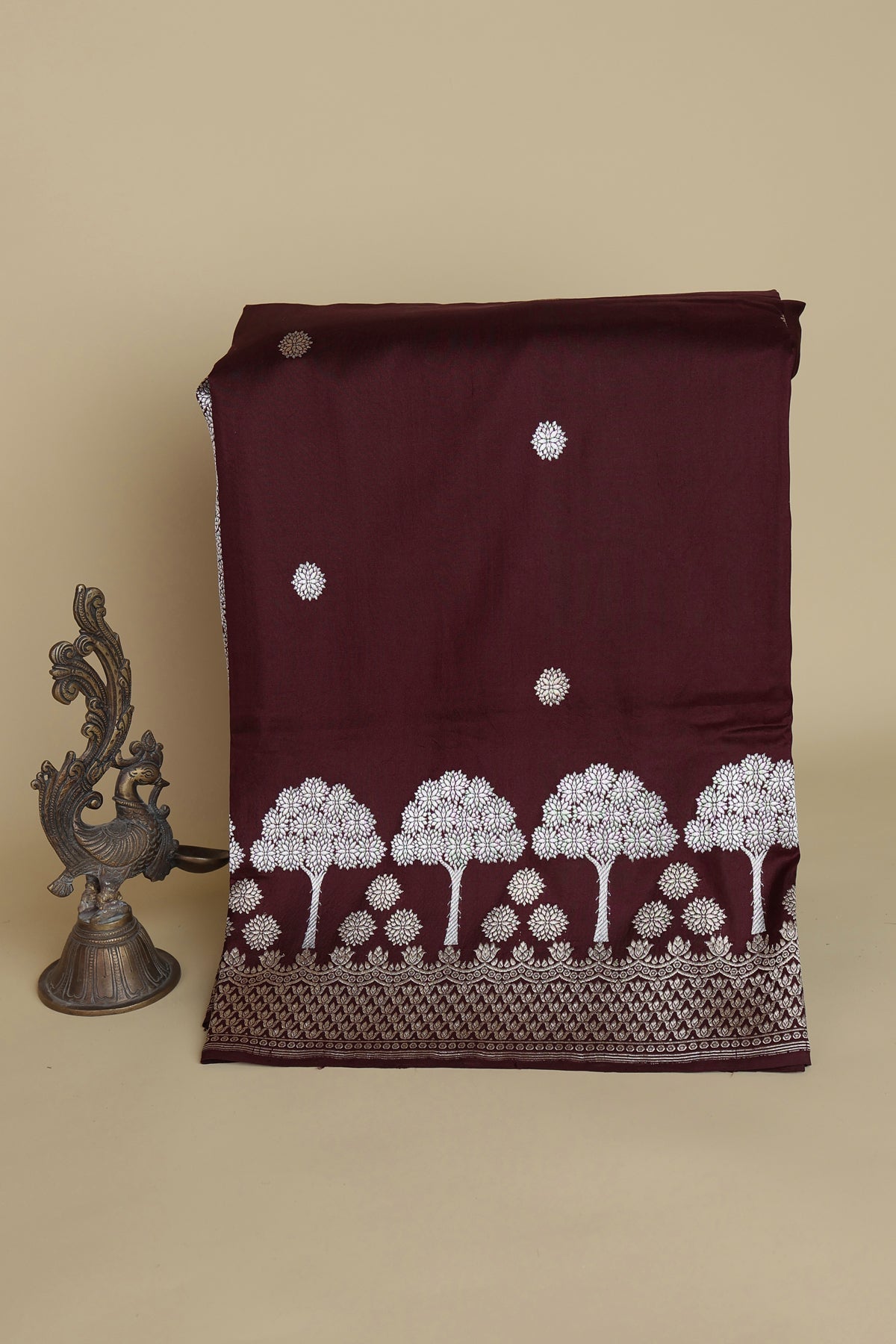 Banarasi Silk Maroon Saree