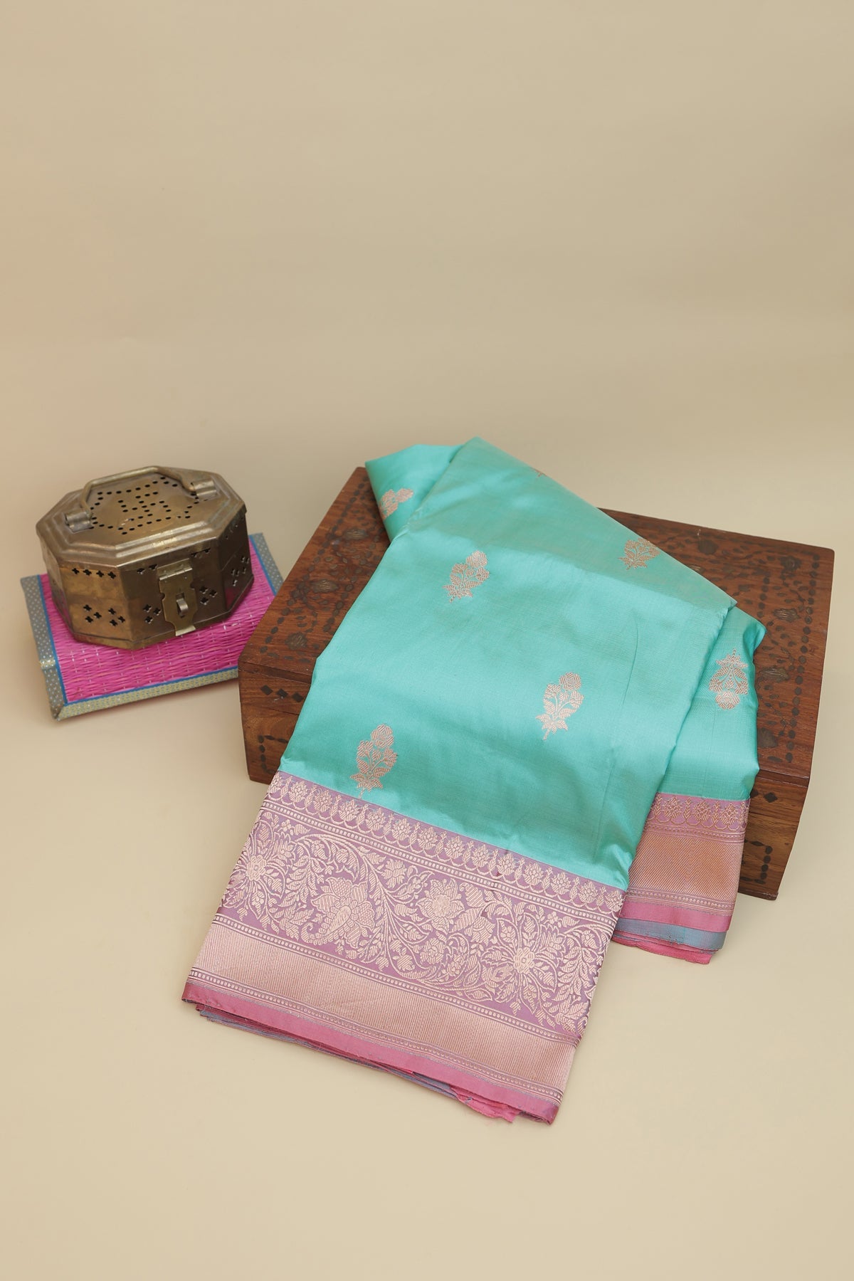 Banarasi Silk Sea Green Saree