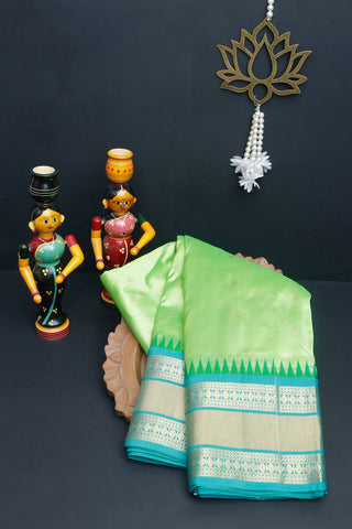 Narayanpet Silk Sea Green Saree