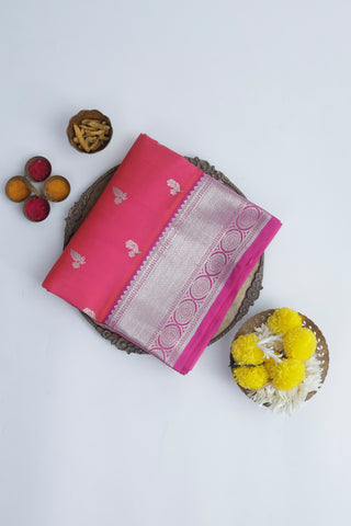 Venkatagiri Silk Pink Saree