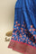 Designer Tussar Royal Blue Saree