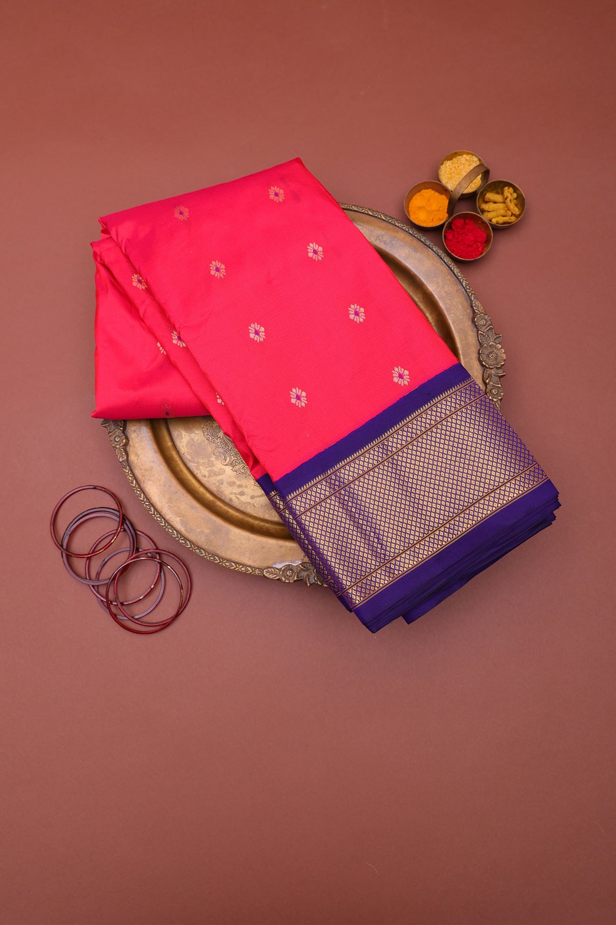 Narayanpet Silk Pink Saree