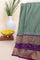 Ikat Silk Olive Green Saree