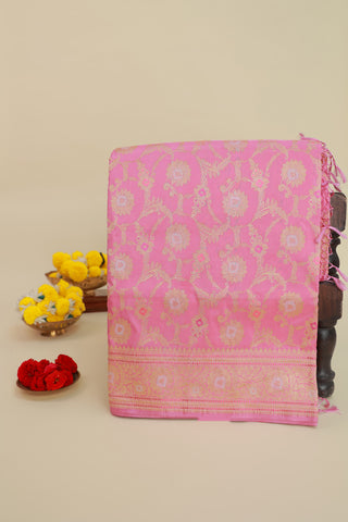 Banarasi Silk Pink Saree