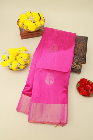 Matka Silk Pink Saree