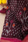 Ikat Silk Brown Saree