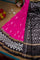 Ikat Silk Pink Saree