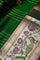 Venkatagiri Silk Bottle Green Saree