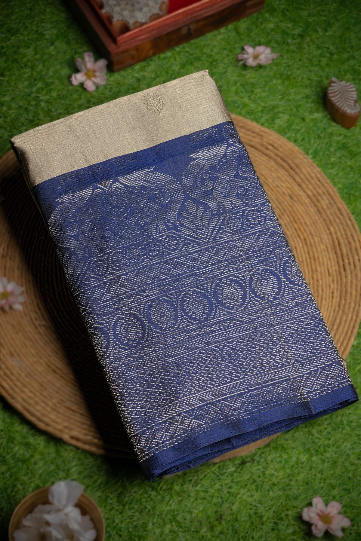 Coimbatore Soft Silk Olive Green Saree