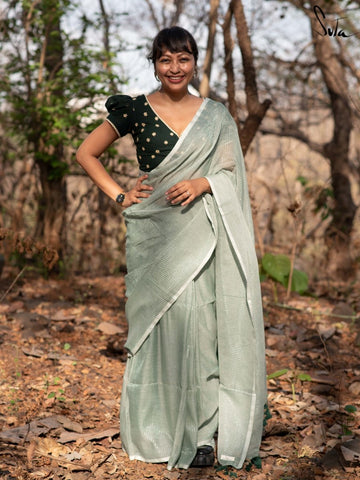 COMFORT LAYER 22 - Saree Shaper - Light Green Nylon Blend