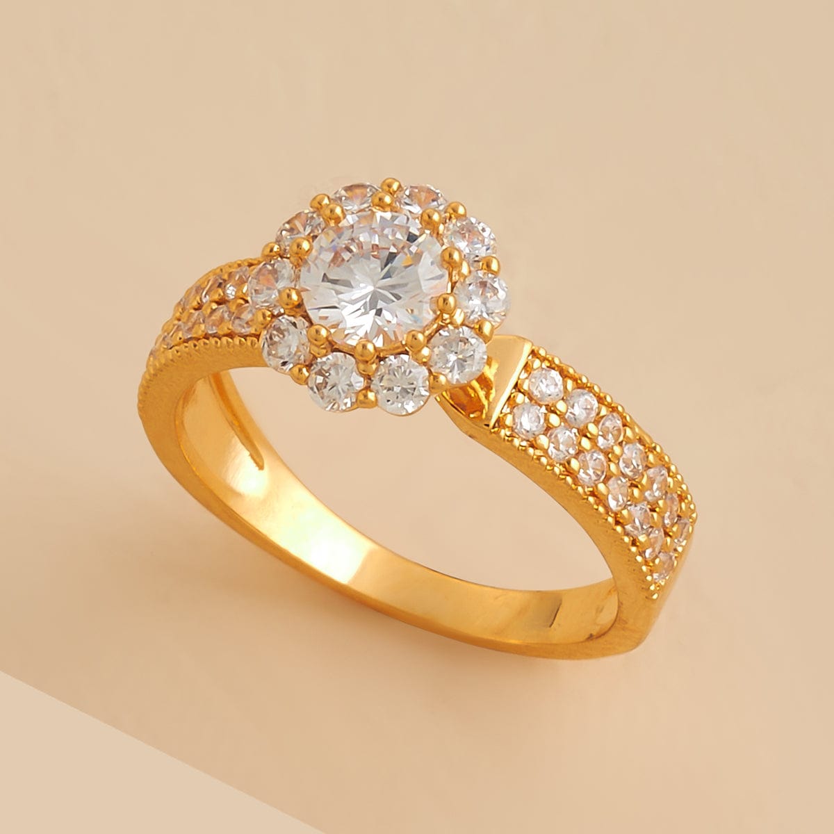 Buy Bridal Wear Gold Ring Design Gold Plated Fashion Ring Online