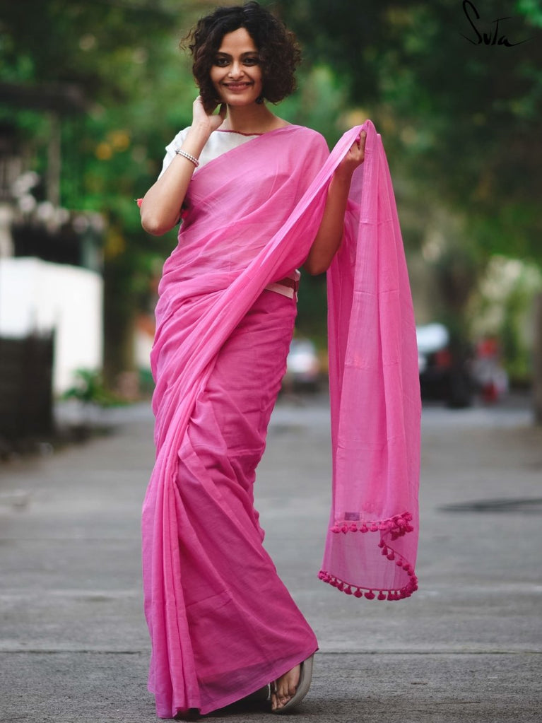 Pink Lycra Cotton Saree Shapewear at Rs 180/piece