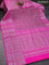 Venkatagiri silk saree dual shade of magenta pink shade and pink with allover silver zari woven butta weaves and long rich silver zari woven border