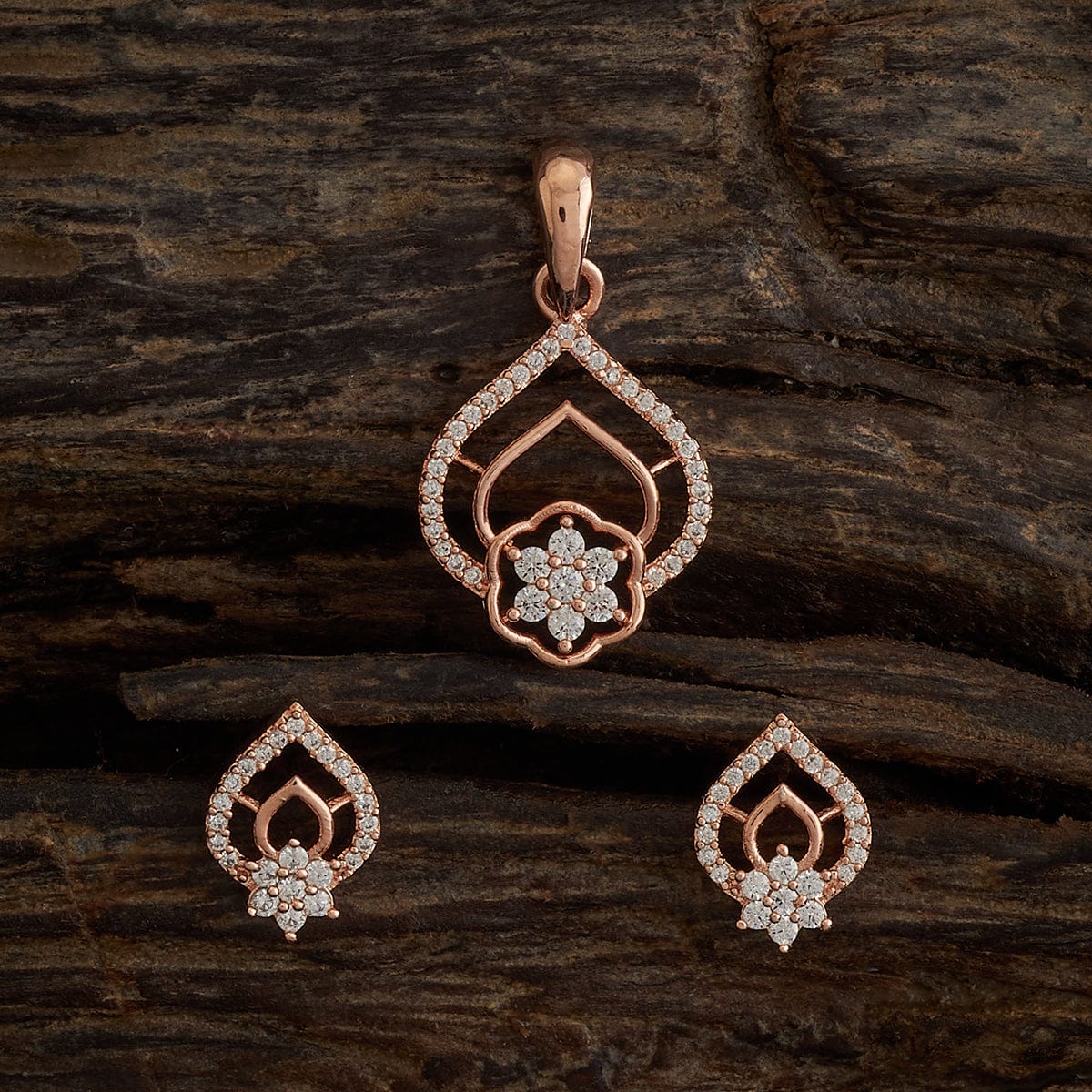 Zircon Pendant Earring 170655