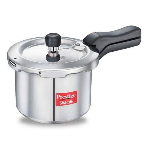 Prestige Svachh Aluminium Anti Bulge Induction Base Pressure Cooker (Silver)