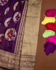 Varamahalakshmi Purple & Purple Banarasi Buttis Saree